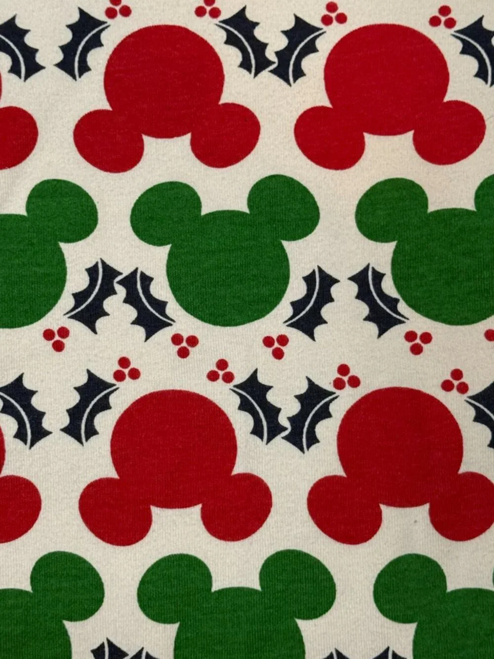 Hanna Andersson Disney Mickey Mouse Christmas pajama set kids size 6 holiday